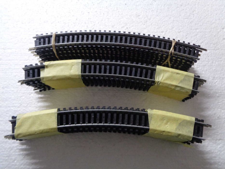 1:87 Mehano Lote de 30 vias curvas pista comboio