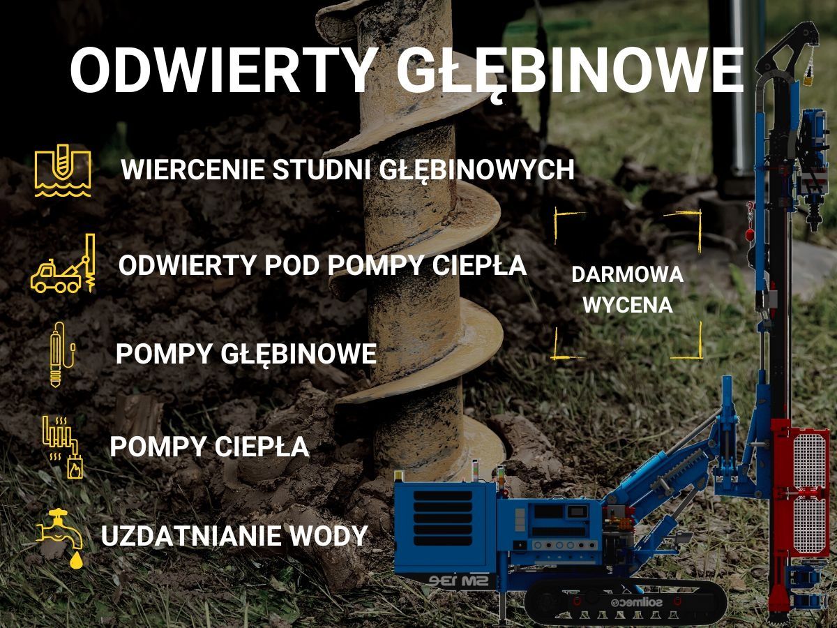 Wiercenie pionowe Pompy grutowe Studnie  odwierty