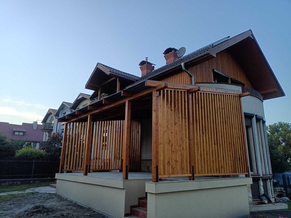 Garaż drewniany, wiata na samochód, car port