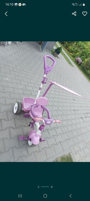 Rowerek trójkołowy 4 w 1 Little Tikes, daszek,