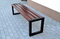 ławka stalowa parkowa ogrodowa miejska szkolna bez oparcia ławki