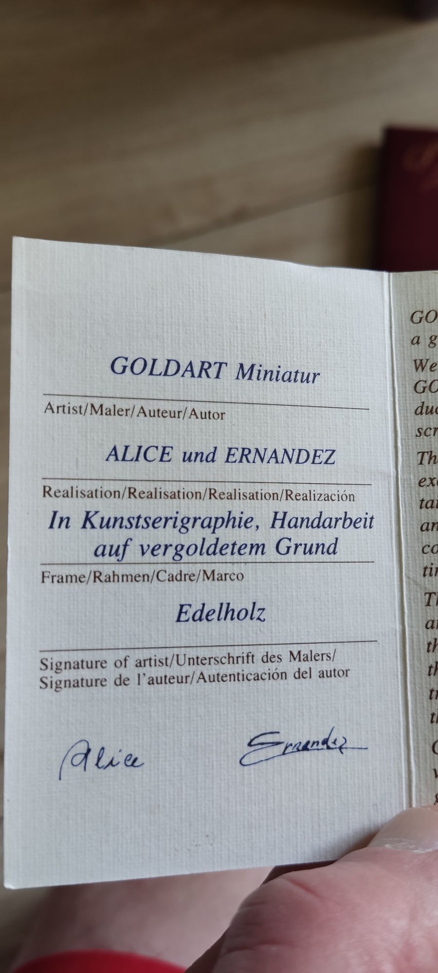 Stare obrazki GOLDART sitodruk 3 sztuki