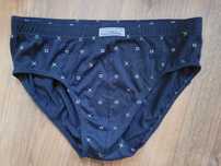 Granatowe slipy majtki męskie z bawełny CottonWorld,3XL
