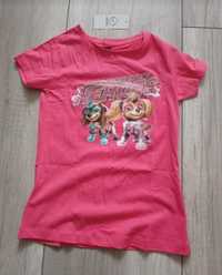 Koszulka t-shirt dziewczęcy różowy Psi Patrol r. 122/128 nowy