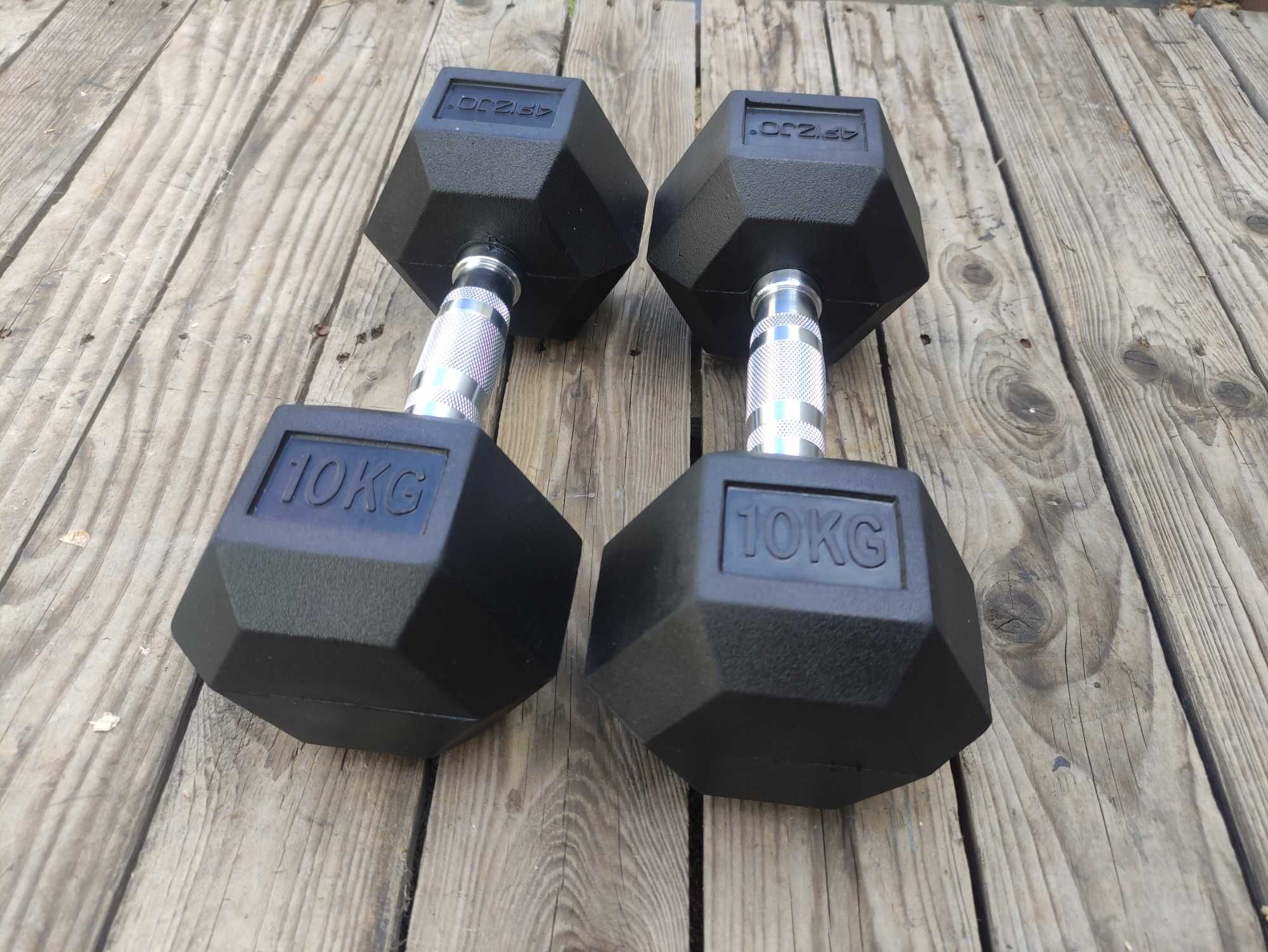 Hantle Hantelki Obciążenie HEX 2x10kg 10kg