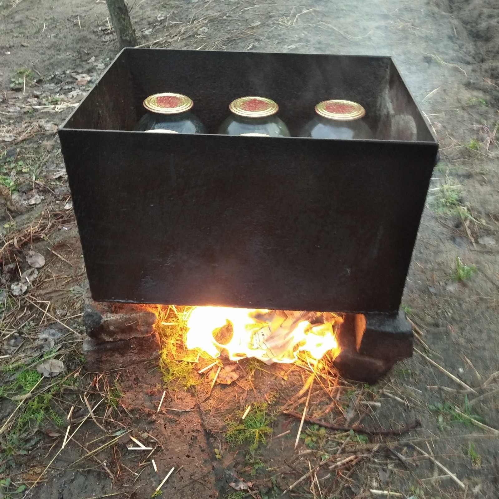 Бачок для консервування закруток на відкритому вогні
