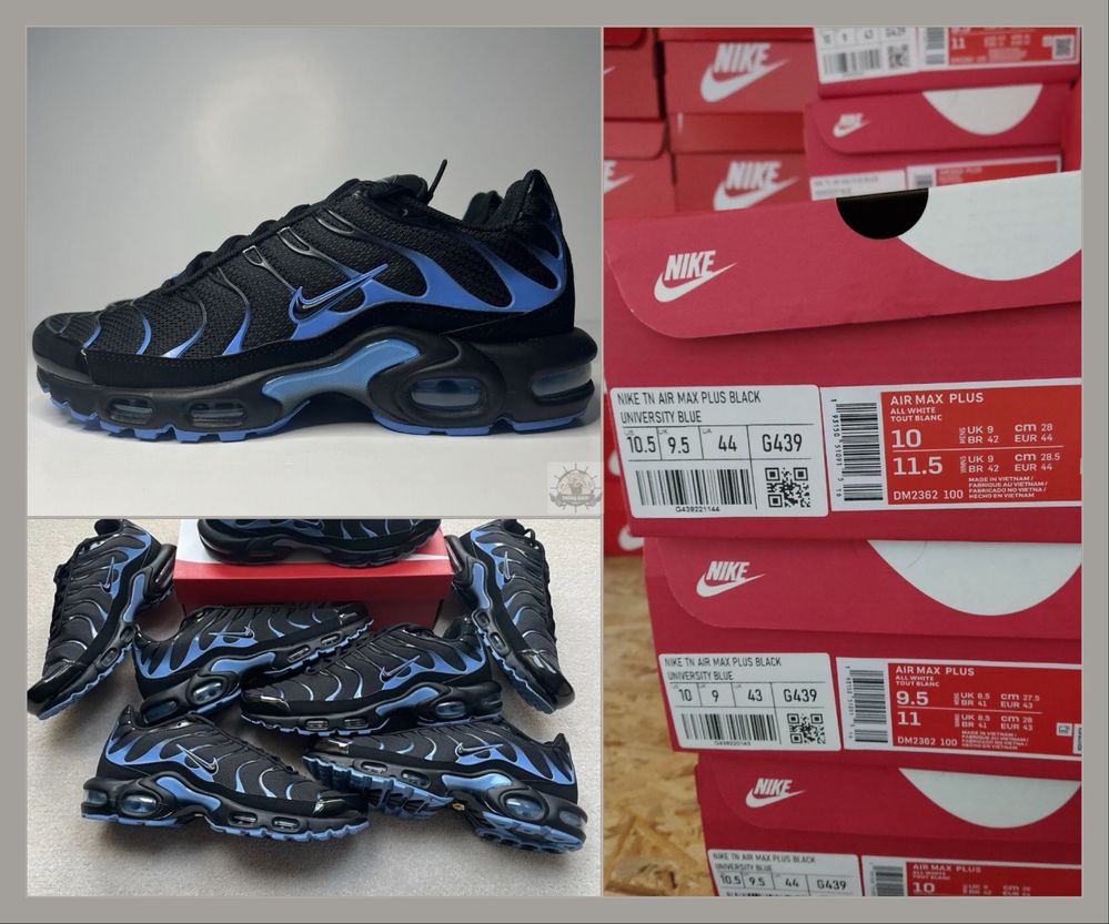 Оригинальные Nike air max TN Plus Black University Blue ORIGINAL