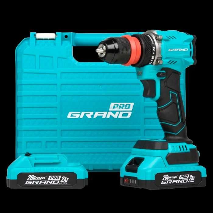 Акумуляторний дриль-шуруповерт Grand ДА-20/2 BL / Grand ДА-20/2 DFR BL