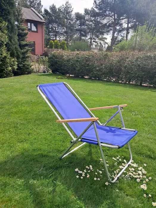 Leżak plażowy ogrodowy do 135kg 2 funkcyjny aluminiowy Polski produkt