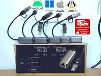 Адаптер  USB Type C - RJ45 Gigabit Realtek 8153 Ethernet Adapter