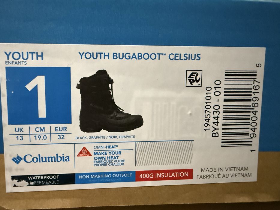 Columbia 32 розмір