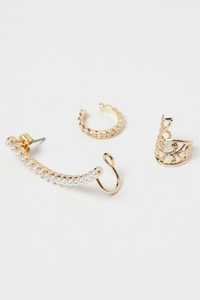 Серьги H&M 3-pack ear jewellery