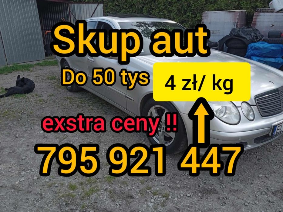 Skup samochodów osobowych i dostawczych do 50 000 Złomowanie Kasacja