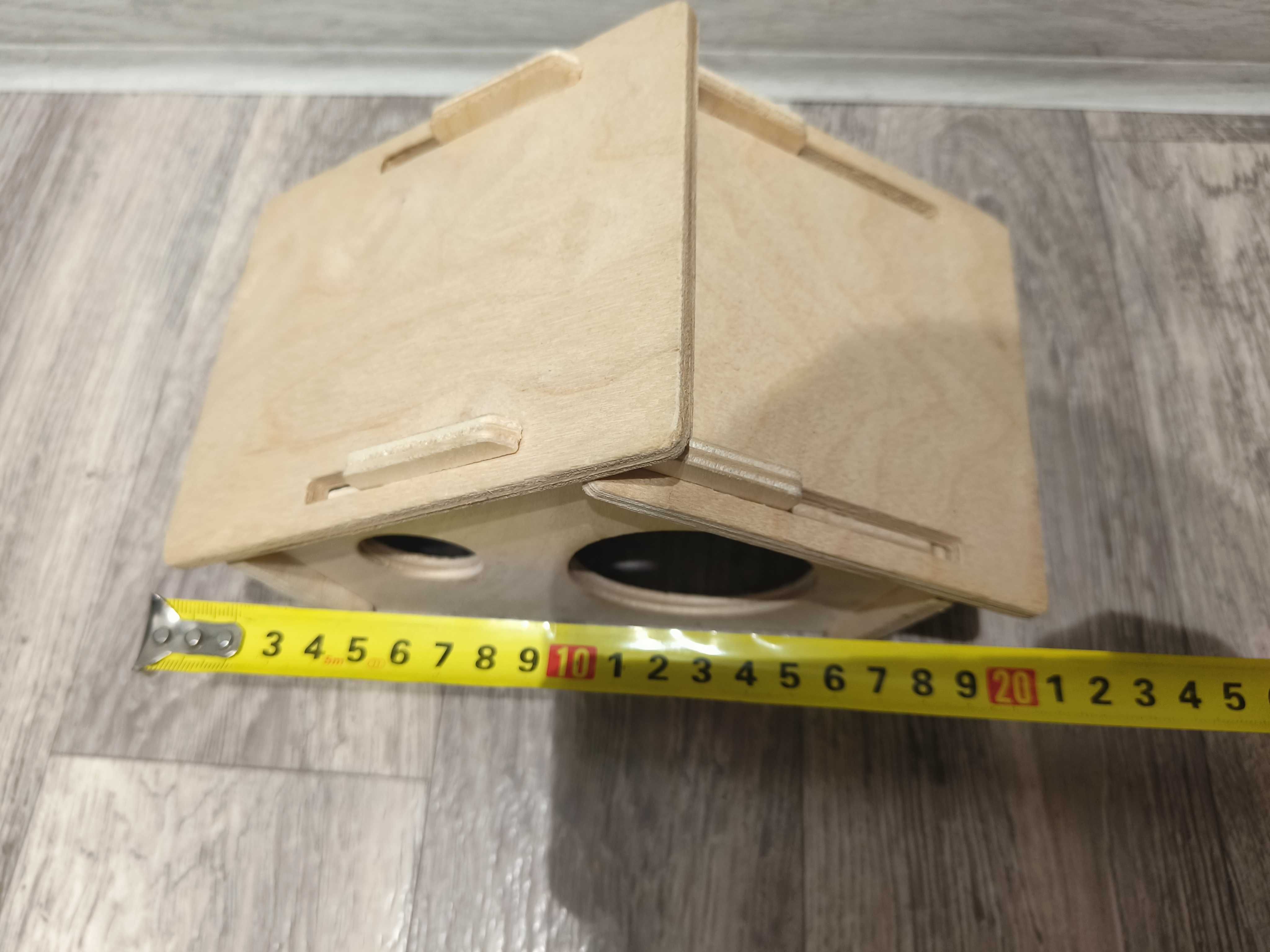 Domek dla chomika myszy drewniany ~21 x 11 x 11 cm