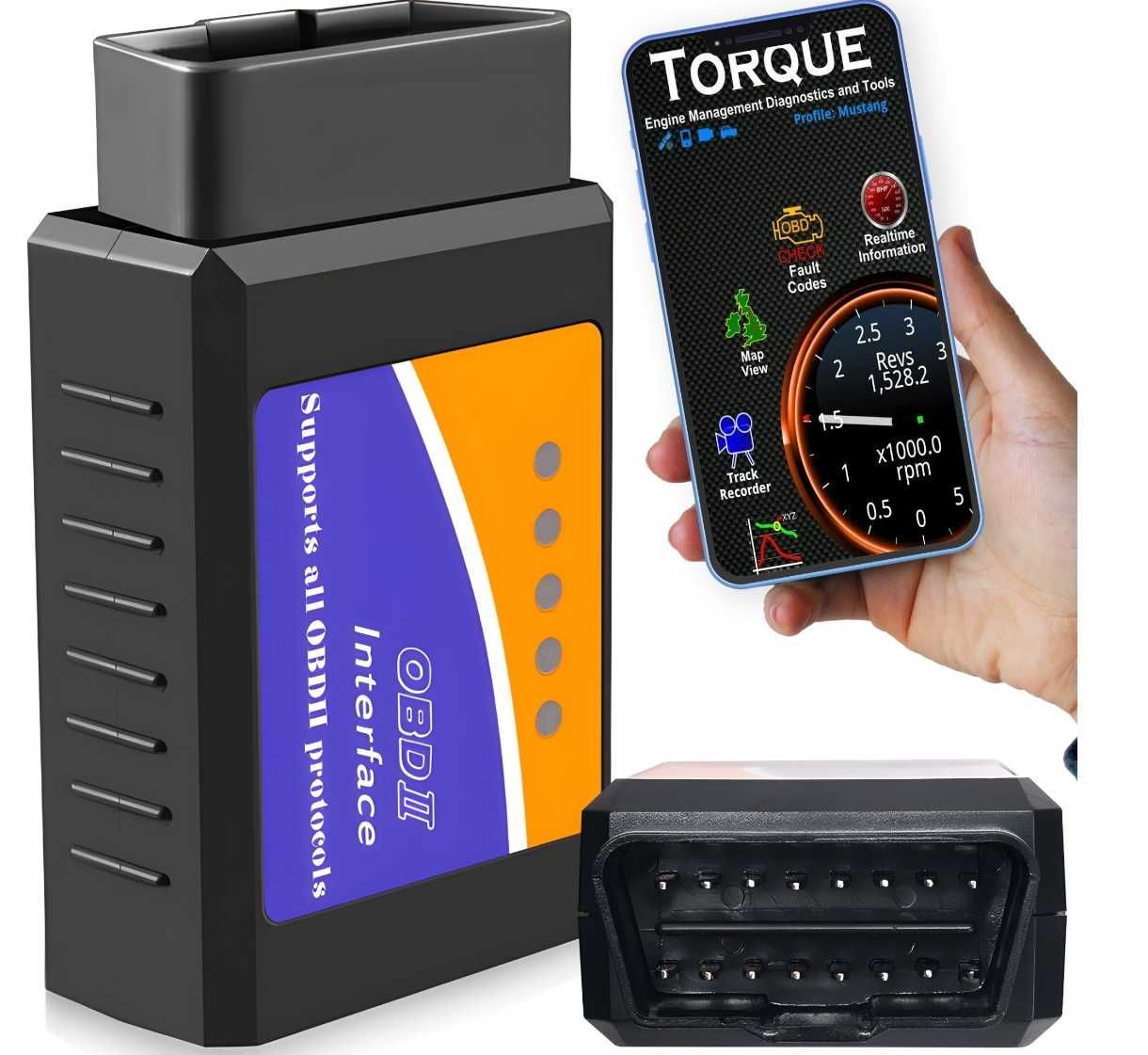 INTERFEJS diagnostyczny OBD2 ELM 327 bluetooth adapter kasowanie błęd