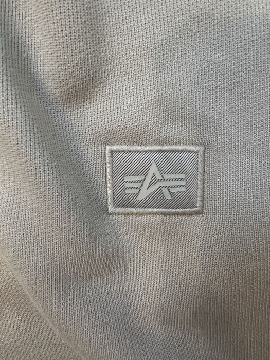 Худи Alpha Industries xxl бежевая