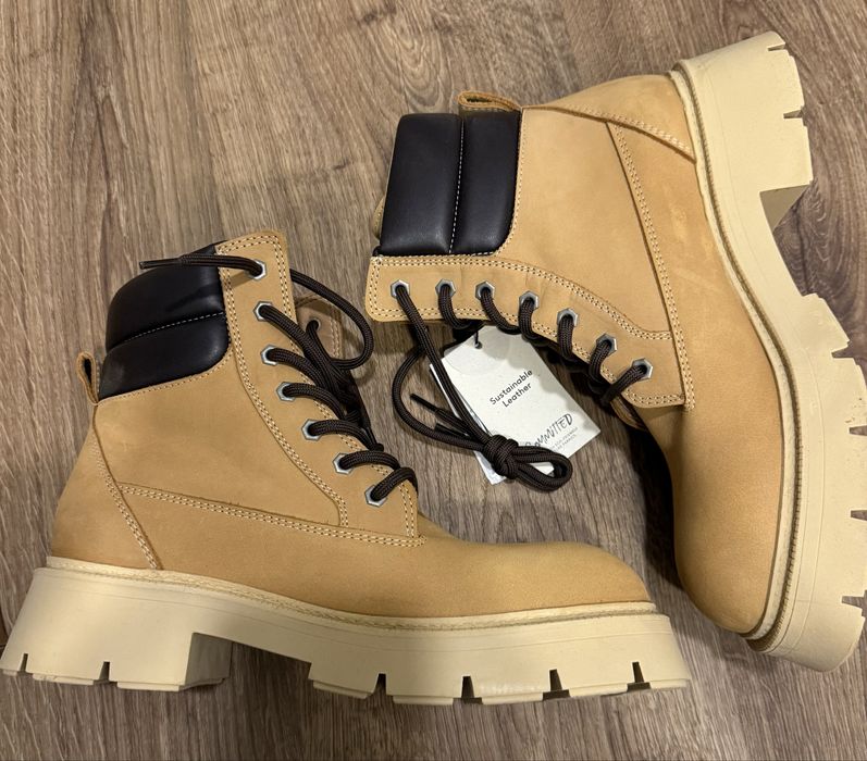 Шкіряні черевики Mango жіночі 40 розмір