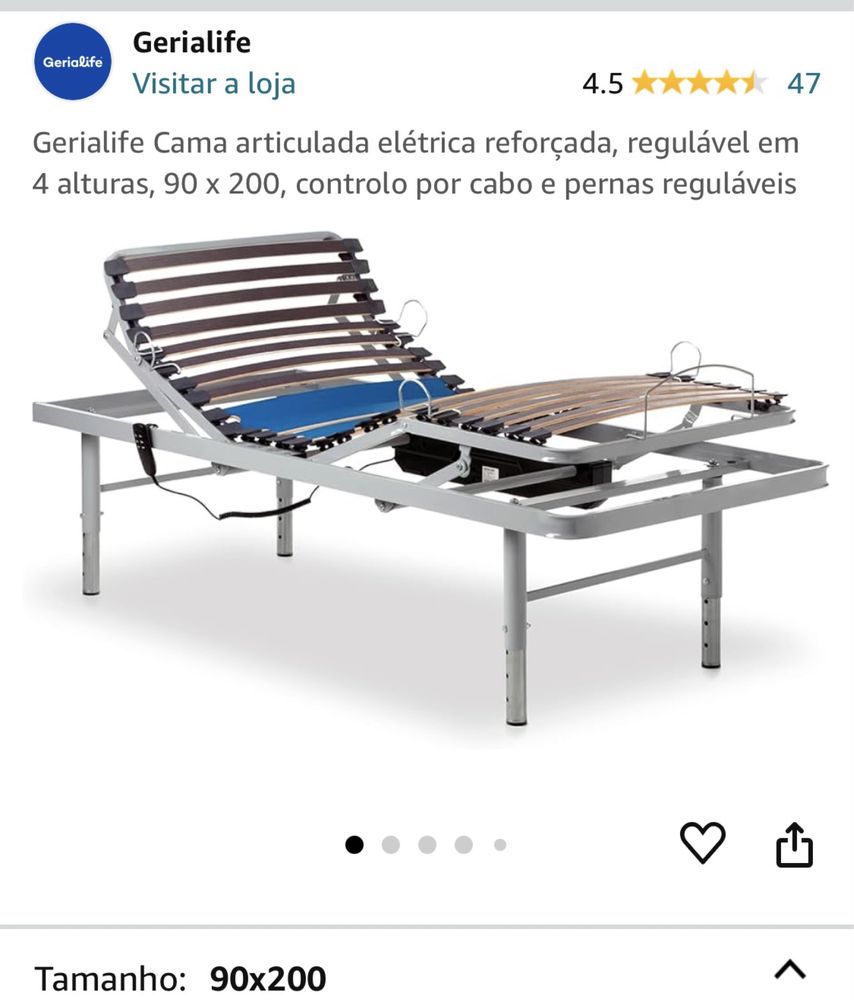 Cama articulada eletrica