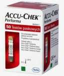 Paski Accu-check performa 50szt + GLUKOMETR mg/dL