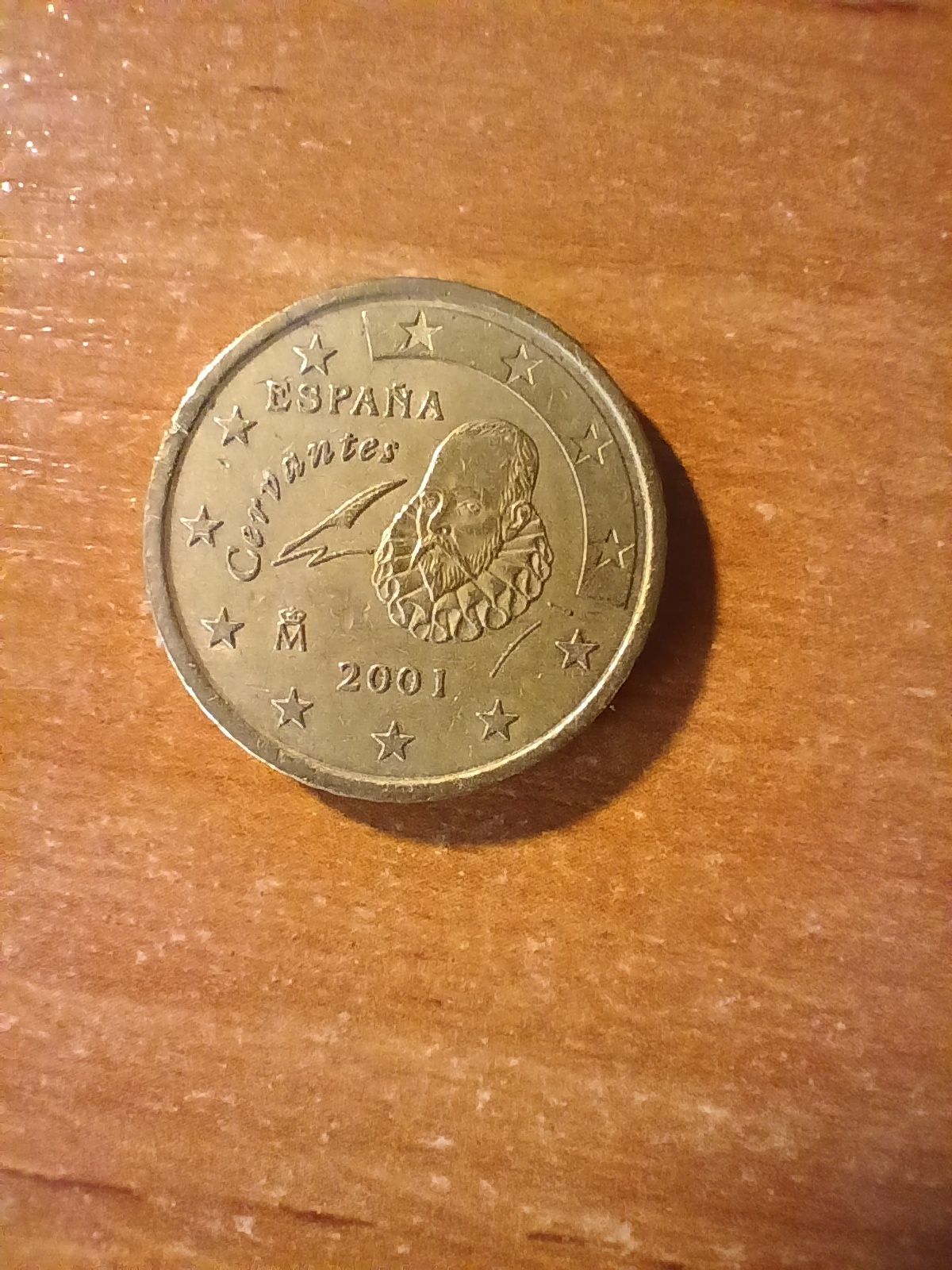 Moneta o nominale 50 euro cent ESPANA Cervantes 2001