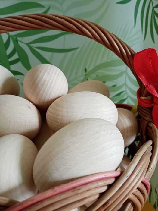 10 jaj drewnianych decoupage do zdobienia