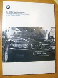 BMW seria 7 E38 1998 / obszerny prospekt 74 strony WYPRZEDAŻ KOLEKCJI