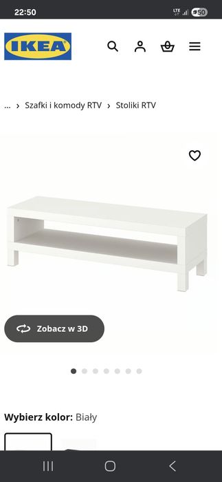 Szafka pod tv biała