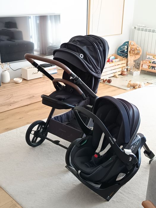 Conjunto Maxicosi - carrinho Oxford + ovo pebble 360 pro + isofix fami