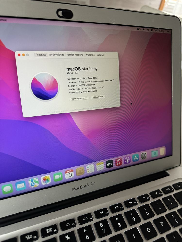 Macbook Air 2015 (early) 13 cali