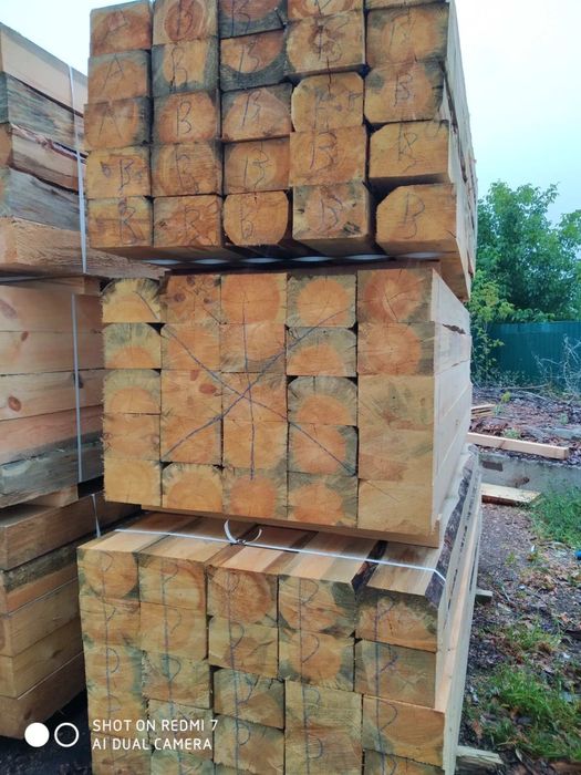Шпалы соснові сухостій, 2 тип, пиломатеріали соснові.