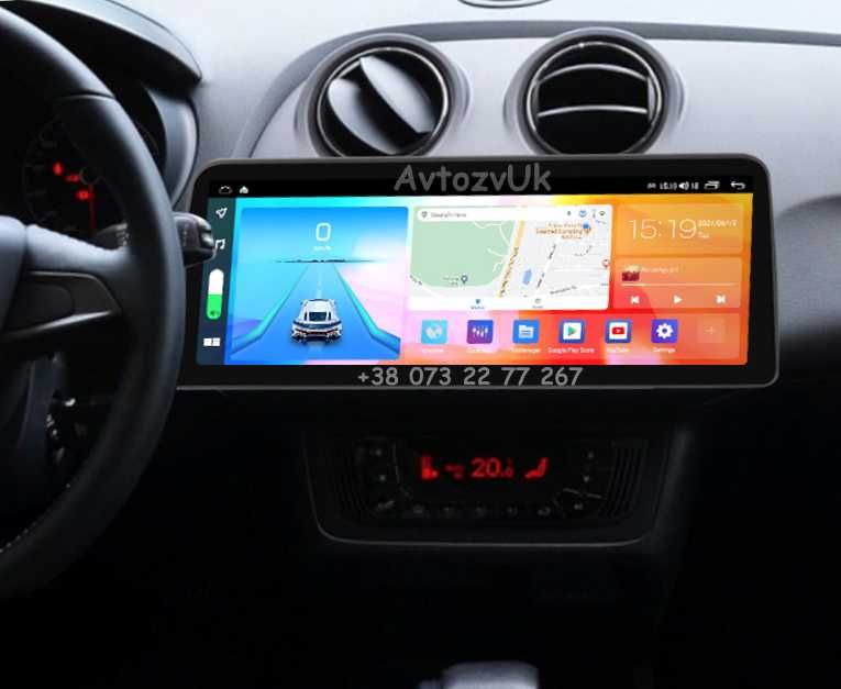 Магнитола IBIZA Seat 2 din дин GPS USB TV DVD ИБИЦА CarPlay Android 14