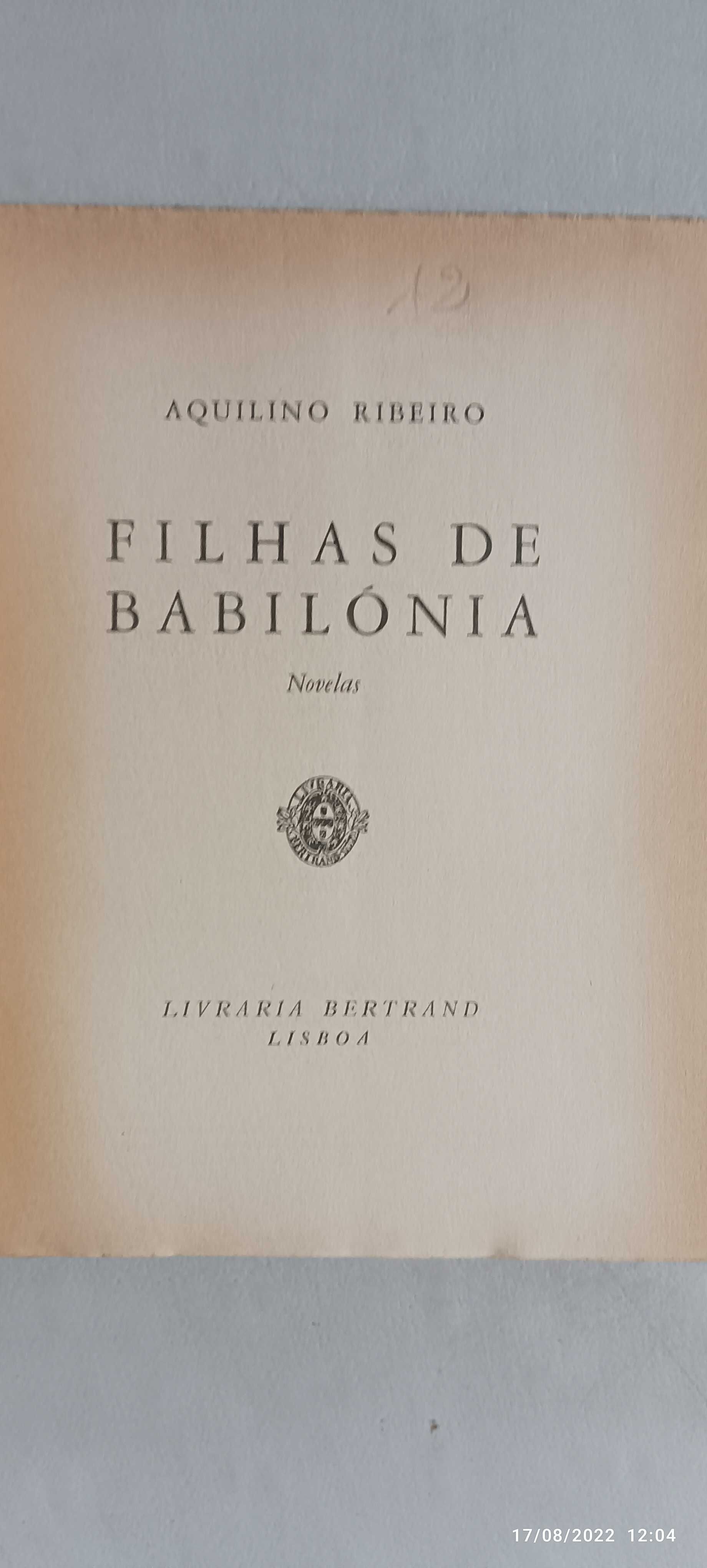 Livros - Ref CxC- Aquilino Ribeiro - Filhas de babilónia