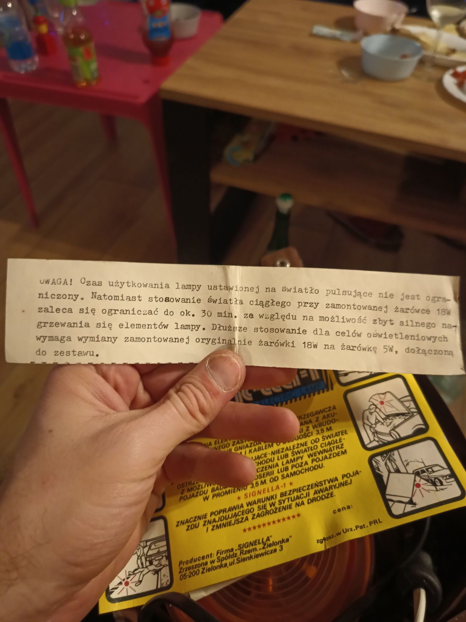 Kogut PRL, lampa ostrzegawcza signella-1. Komplet.