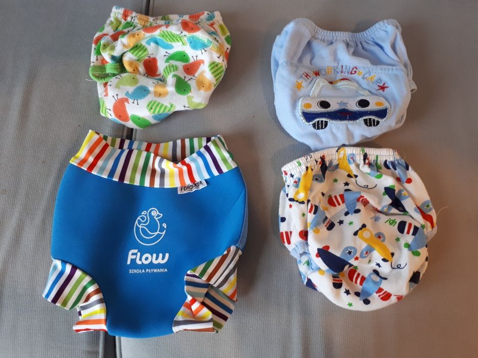 Kąpielówki Flow / Swim Nappy / M 8-11 kg i 3x bawełniane 90 cm