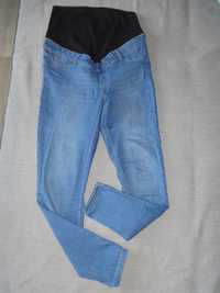 Классные удобные голубые джинсы скинни для беременных 46 48 M L 29/30