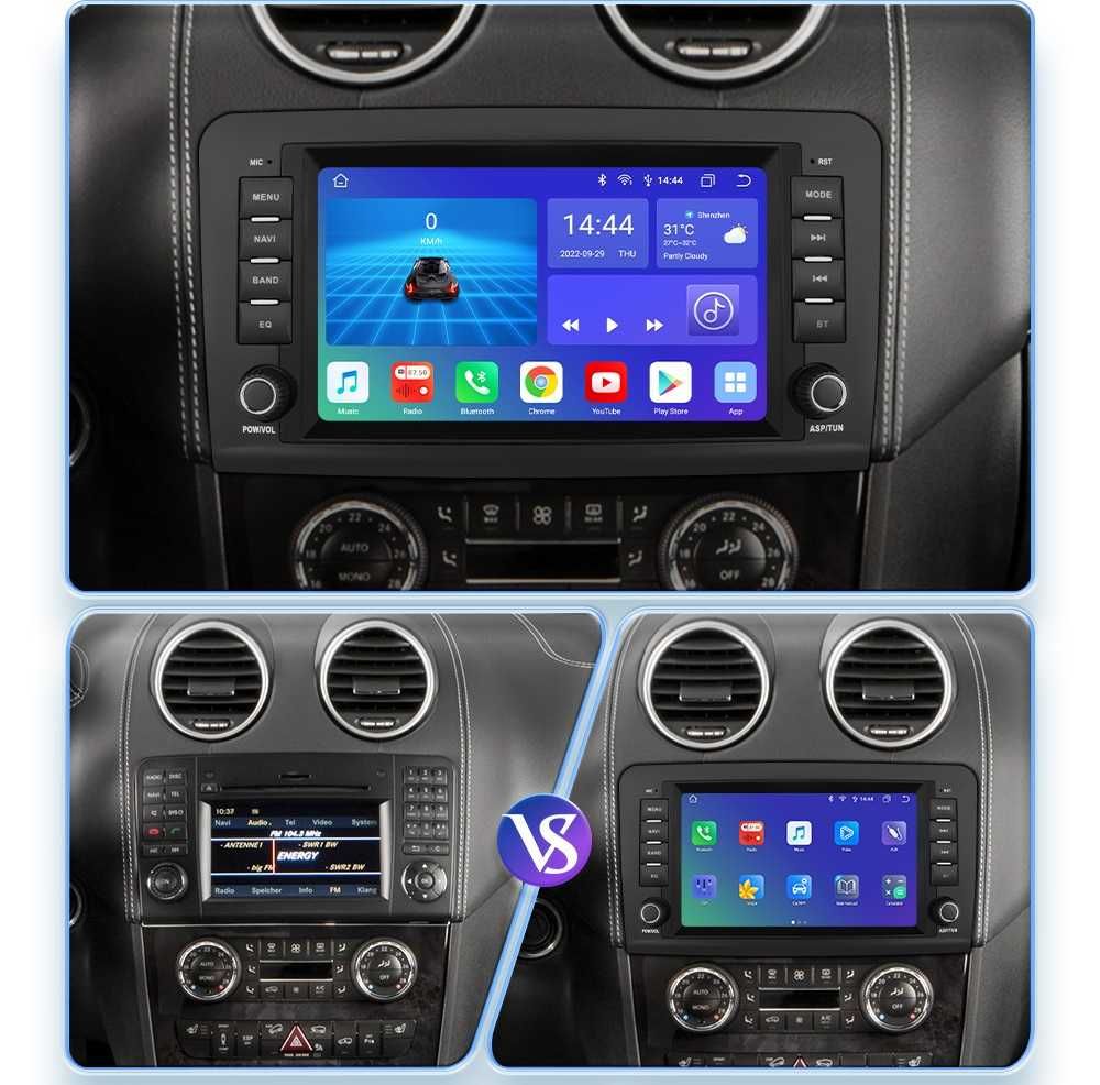 CarPlay Android Radio FM RDS DAB+ GPS WiFi 4G Mercedes GL X164 ML W164
