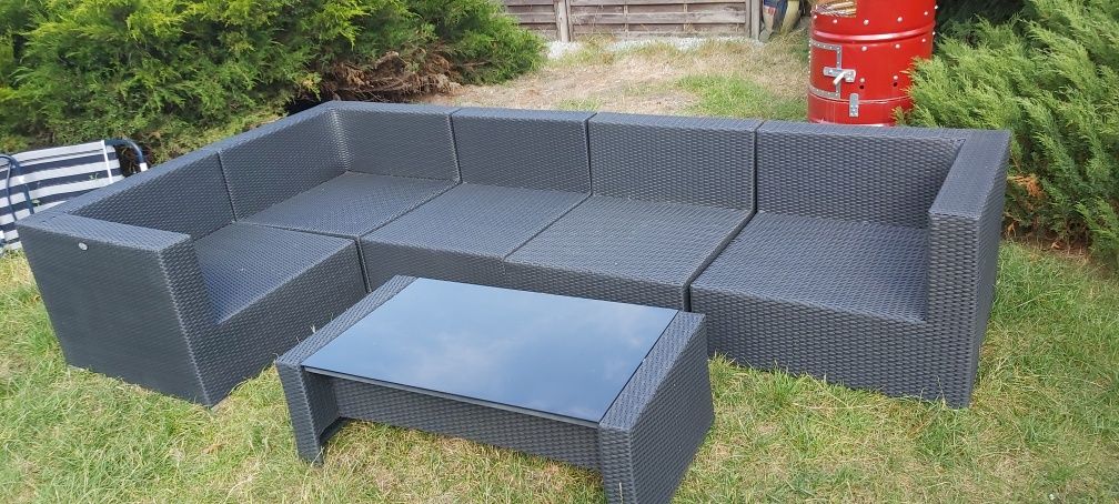 Zestaw ogrodowy rattanowy ratan balkon altanka ogród taras