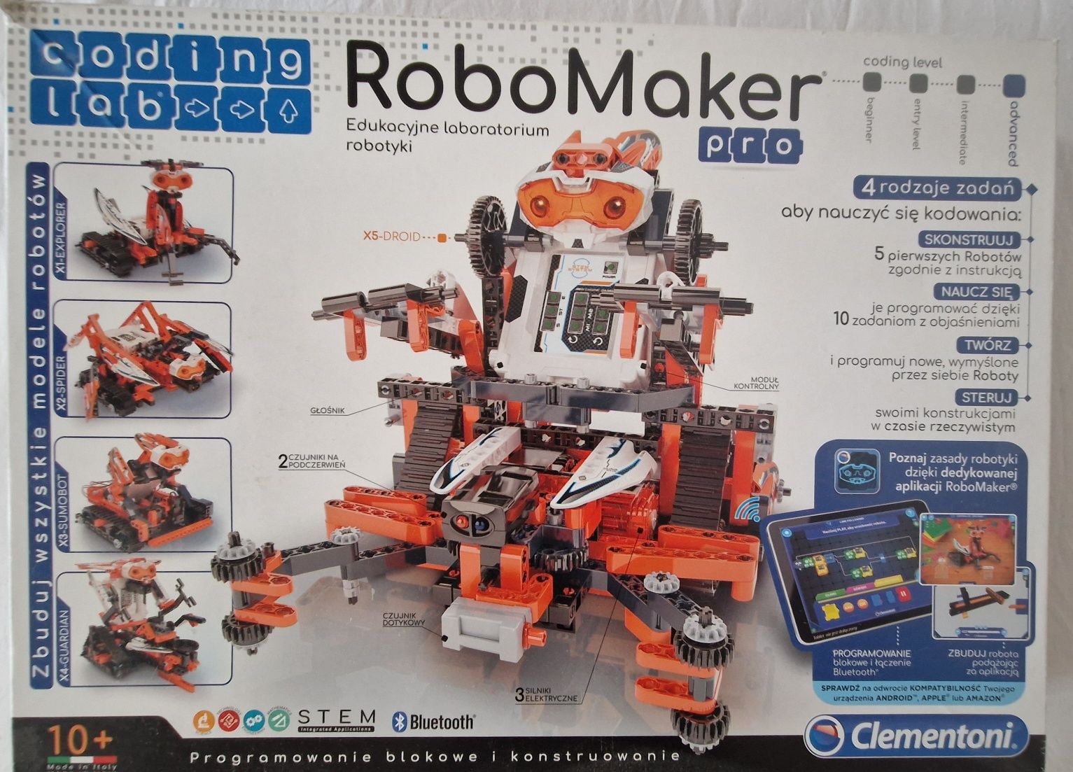 Robot do programowania Robomaker Pro Laboratorium Robotyki
4
Clemento