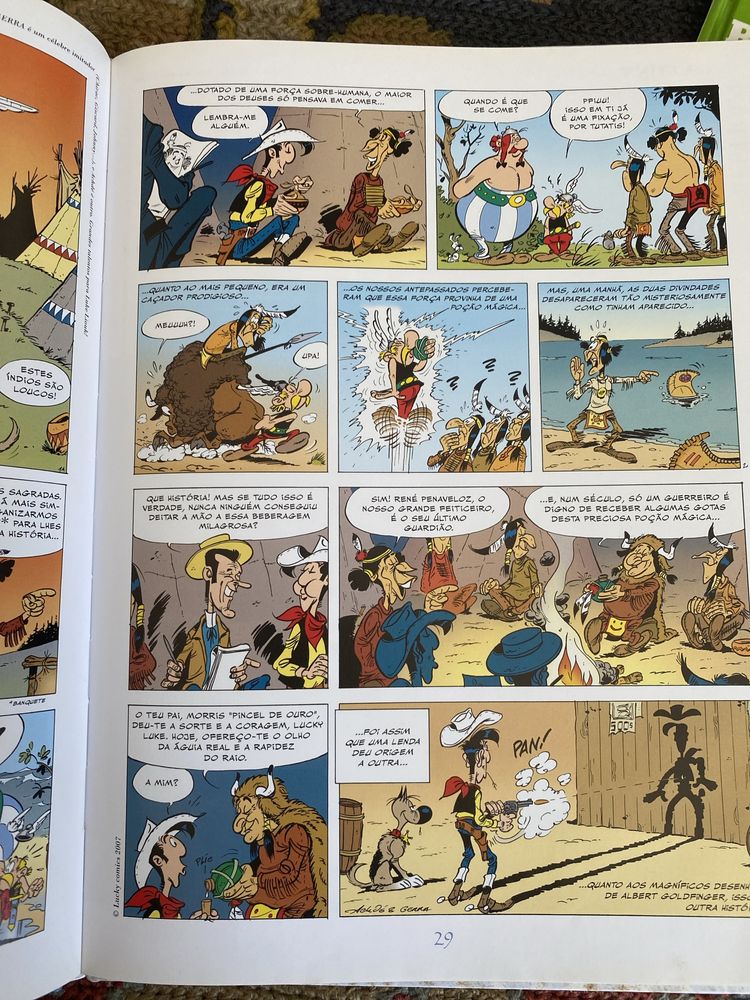 Livros asterix e obelix, tintim, gaston e mais