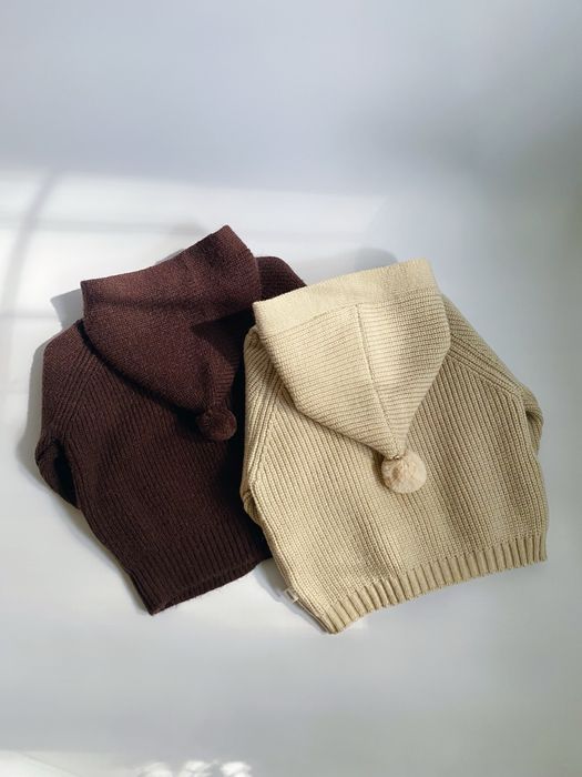 Вʼязана дитяча кофта для дівчаток і хлопчиків від 2 до 5 років