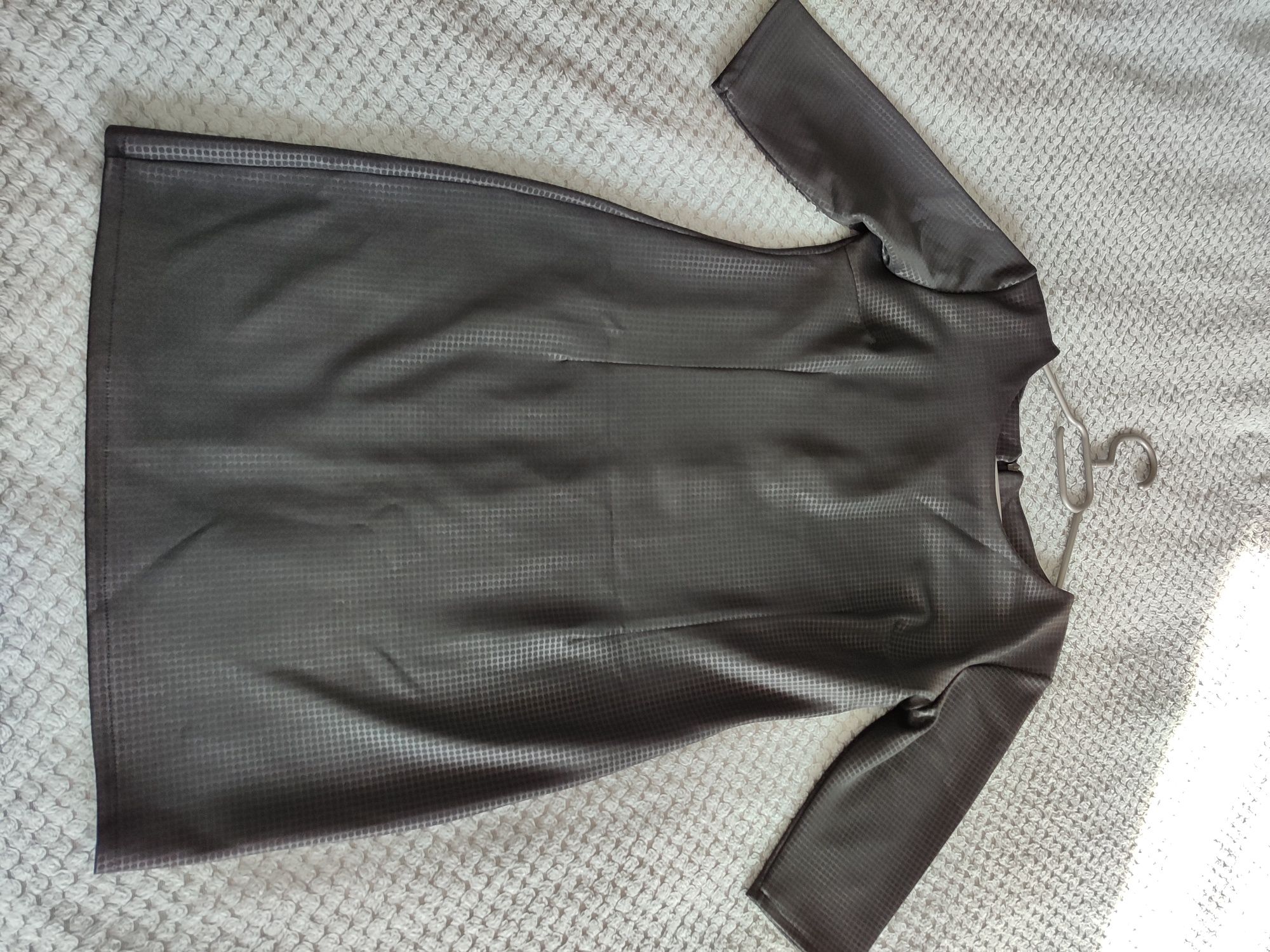 Czarna elegancka sukienka tunika pogrzeb mała czarna rozmiar 36/38