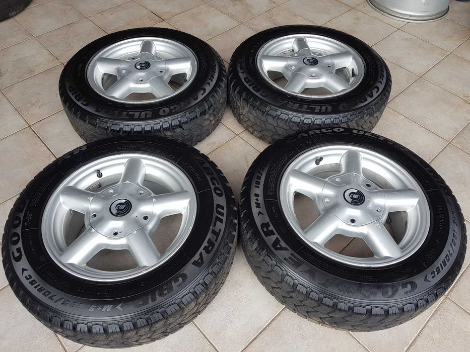 Felgi koła CW Mercedes Vito 7x15 et50 5x112 opony Goodyear 195/70/15C