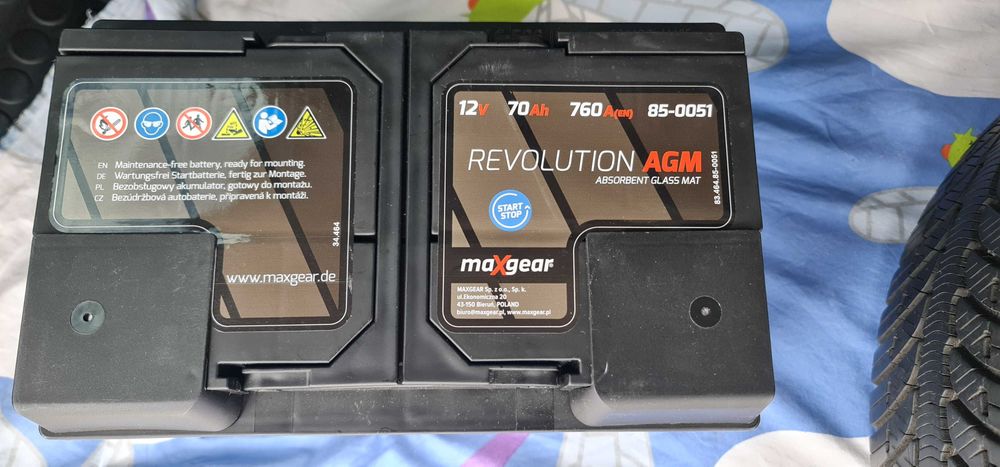 nowy akumulator samochodowy MaxGear Revolution AMG 12V 70Ah Start&Stop