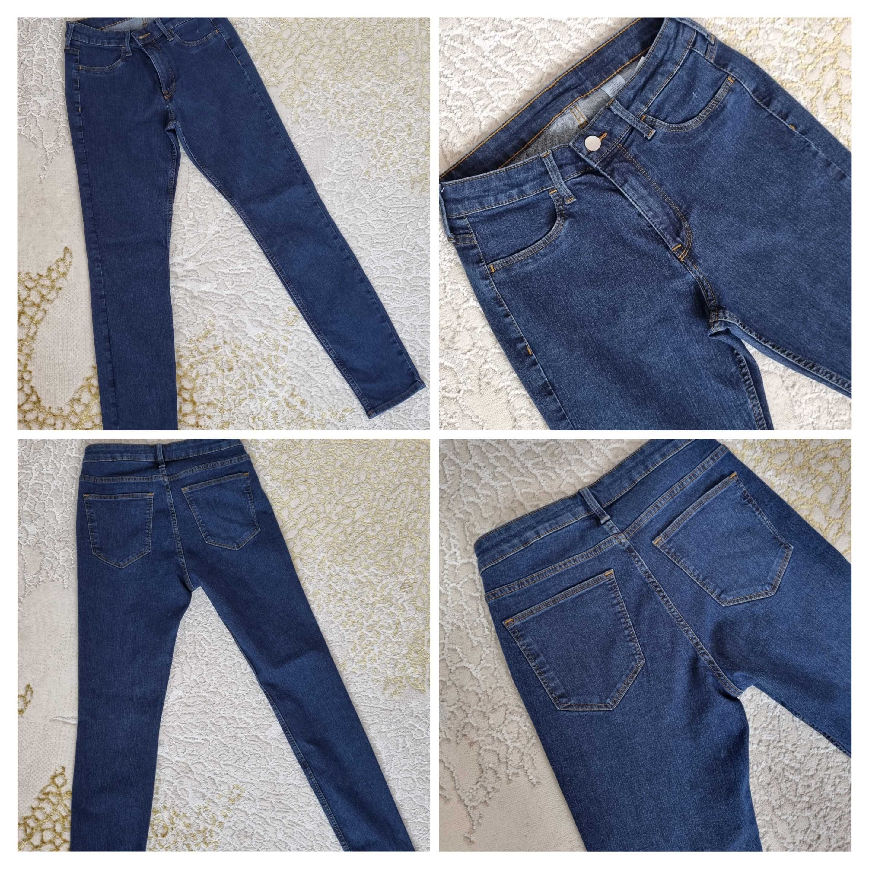 Damskie spodnie jeansowe H&M &DENIM Skinny Coupe Moulante rozm 28 S-M