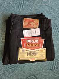 Czarne spodnie jeansowe męskie Bugjo XXL (36/34)