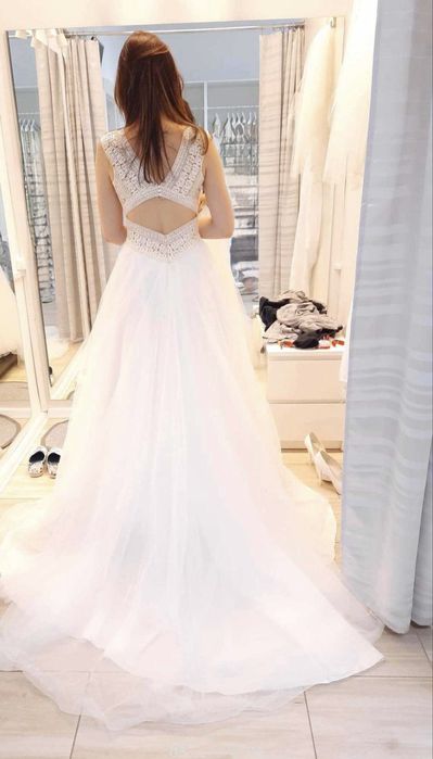 Suknia ślubna litera A gorsetowa r.38 Igar Inspire