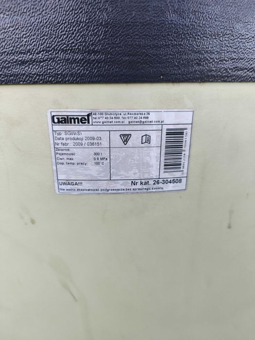 Bojler 300 l stojący