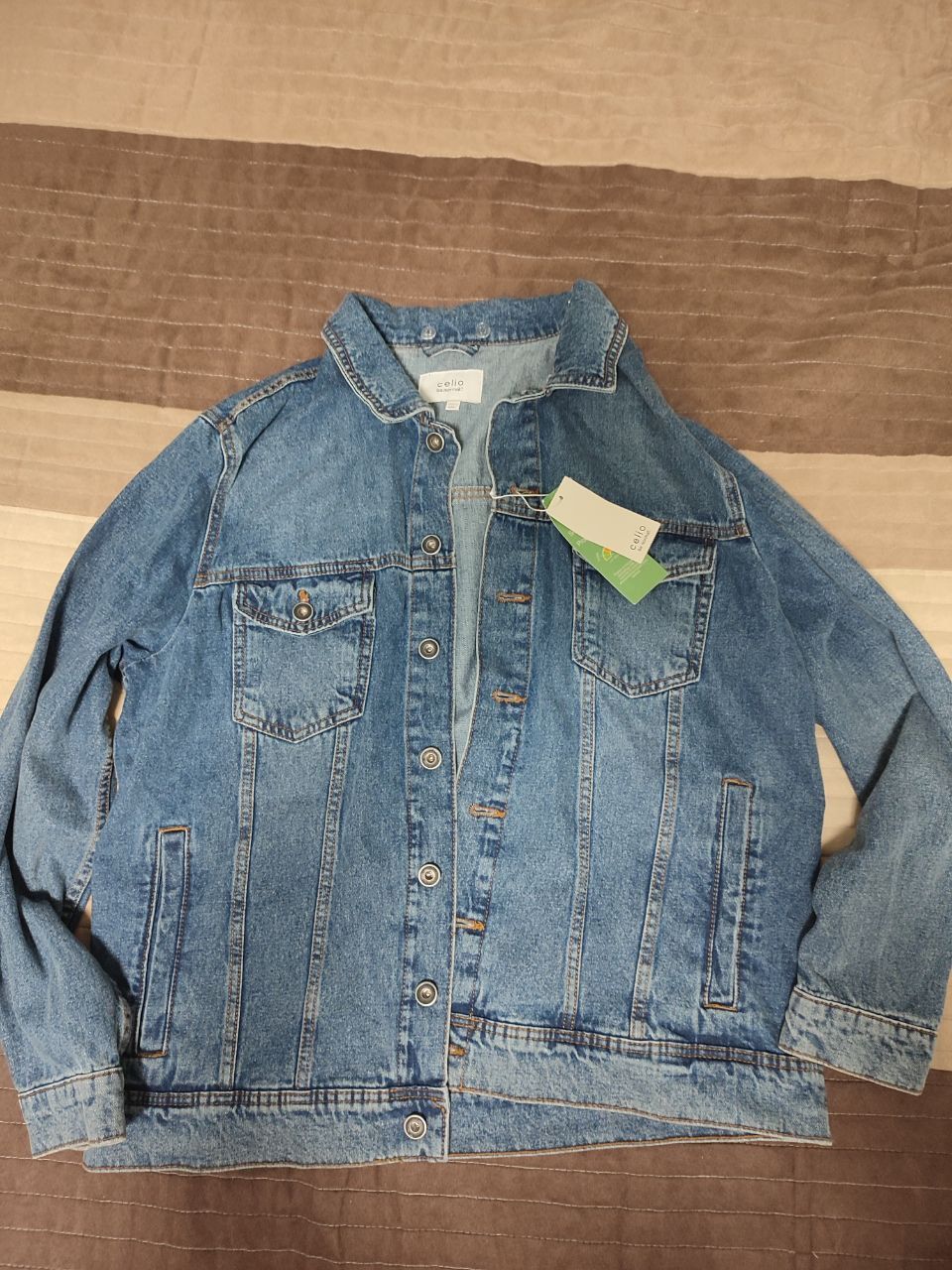 Чоловіча джинсова куртка з капюшоном CELIO