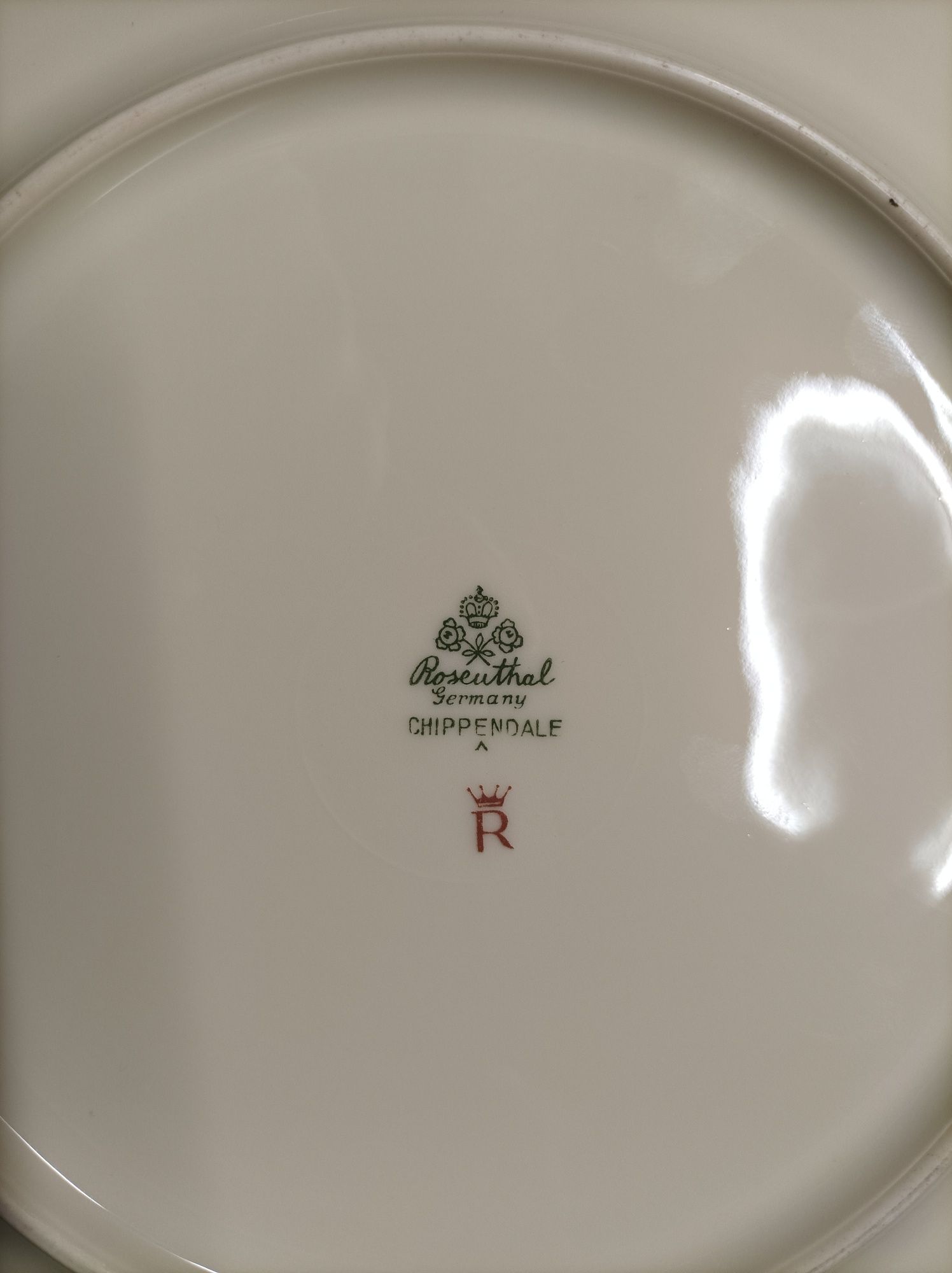 Rosenthal Chippendale BRABANT GOLD - talerz obiadowy płaski 25 cm