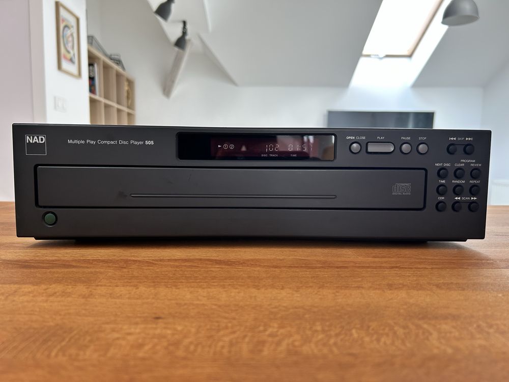 Odtwarzacz CD NAD 505 – zmieniarka na 5 płyt – cd player